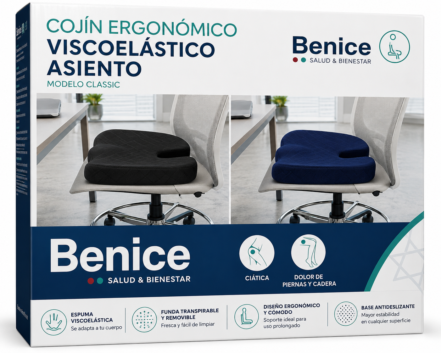 Cojín Ortopédico Ergonómico Memory Foam