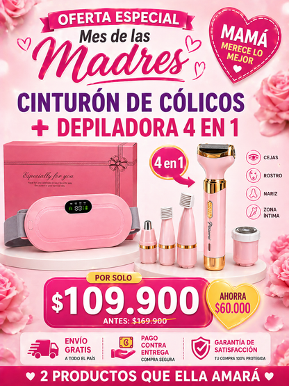 Cinturon de colicos + Depiladora 4 en 1