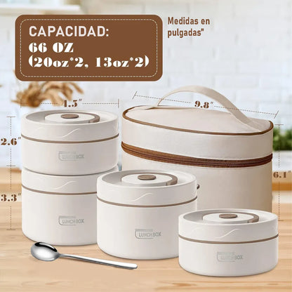 Lonchera Portatil Porta Comida TermicaX4