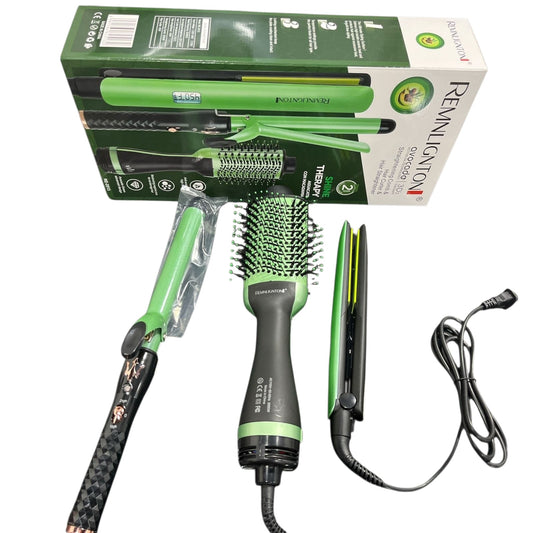 Combo Plancha Cepillo Secador rizadora