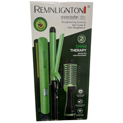 Combo Plancha Cepillo Secador rizadora