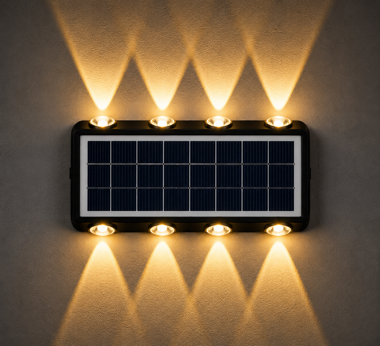 ☀️ Lámpara Solar Inteligente para Exteriores 8 leds