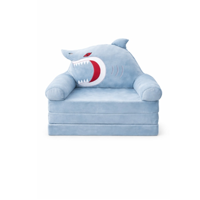 Sofá Cama Plegable para Niños – Tiburón Azul