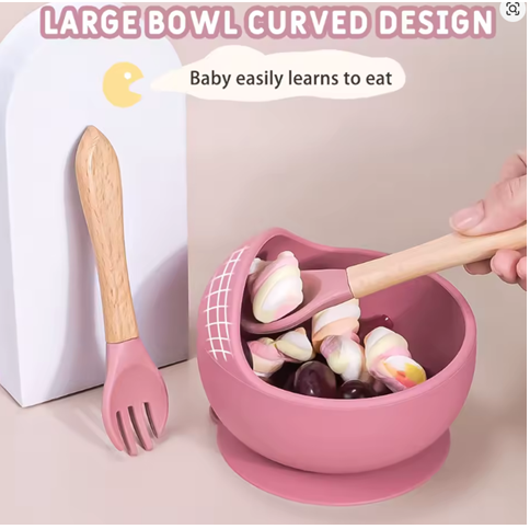 Utensilios en silicona para bebes